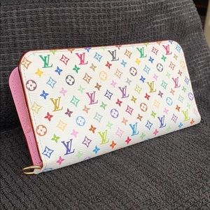 LOUIS VUITTON white multicolor Insolite wallet